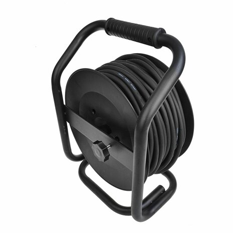 Enrollador de cable CEE 25M 3x1 5mm² (2x Schuko + 1x CEE)
