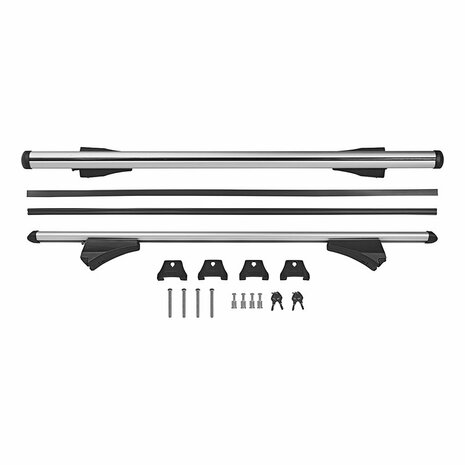 Portaequipajes de techo para riel de techo cerrado 120cm aluminio 75kg