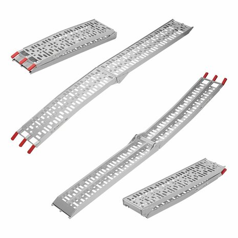 Rampa plegable de aluminio 220x28cm 340kg por pieza