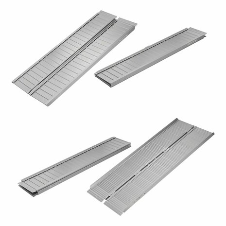 Rampa plegable de aluminio para silla de ruedas 183x73cm 270kg