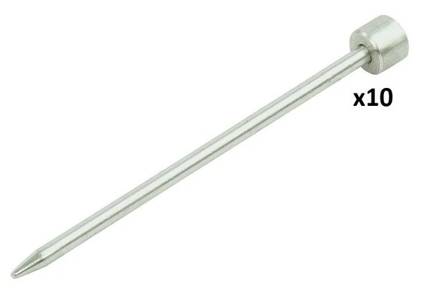 Piqueta de roca de 15 cm de aluminio x10 piezas