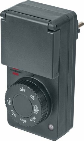 Temporizador con sensor crepuscular DDT IP44 antracita