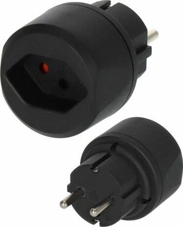 Adaptador de viaje Suiza Conector de tierra