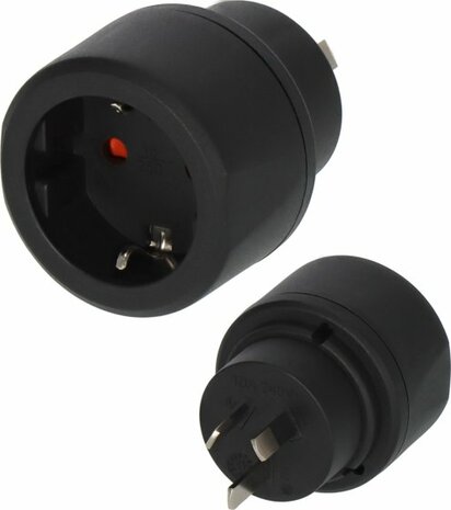 Adaptador de viaje para toma de tierra Australia, China