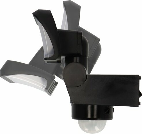 Foco LED WS 2050 SP con detector de movimiento, 1680lm, IP44, negro