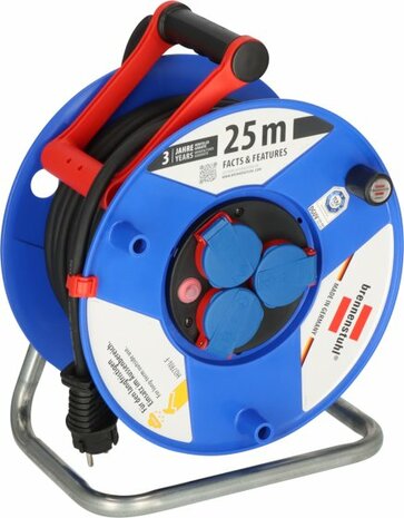 Enrollacables Garant IP44 para la industria o construccion 25m H07RN-F 3G2,5