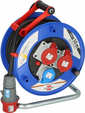 Garant CEE 3 IP44 carrete de cable de obra industrial construccion 30m H07RN-F 5G2.5