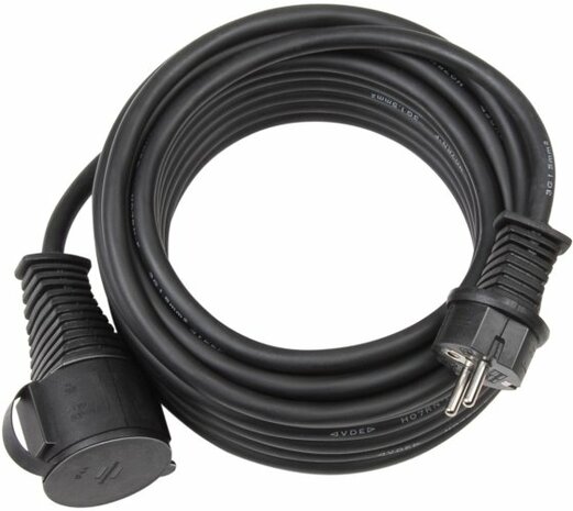 Cable de calidad para uso en obras IP44 25m H07RN-F 3G2,5 nero