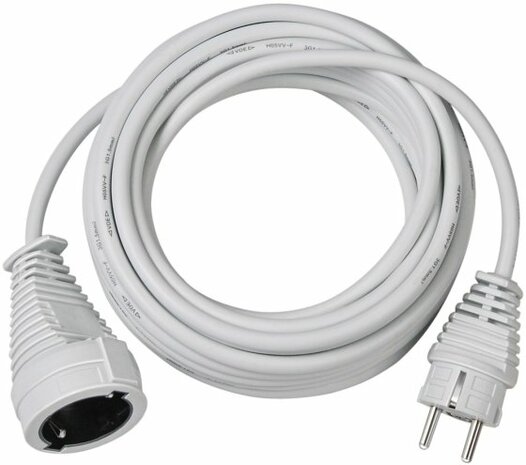 Cable de plastico 5m blanco H05VV-F 3G1,5