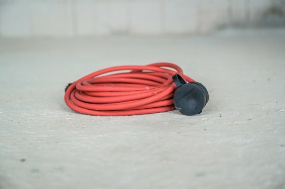 Cable de calidad para uso en obras IP44 10m H07RN-F 3G1,5 rojo