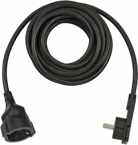 Cable de plastico con pestanas 5m H05VV-F3G1,5 negro