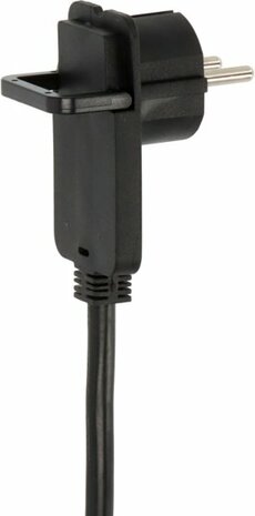 Cable de plastico con pestanas 5m H05VV-F3G1,5 negro