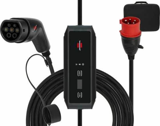 Cargador portatil para VE tipo 2 CEE 11 kW con cable de 8 m