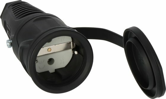Contacto de tierra acoplamiento de goma 230V 16A IP54