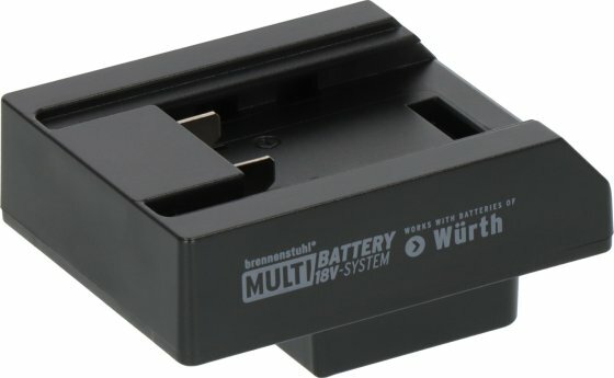 Adaptador Wurth para focos LED de construccion en el sistema  Multi Battery 18V