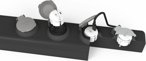 Adaptador de toma USB C 2,4 A blanco