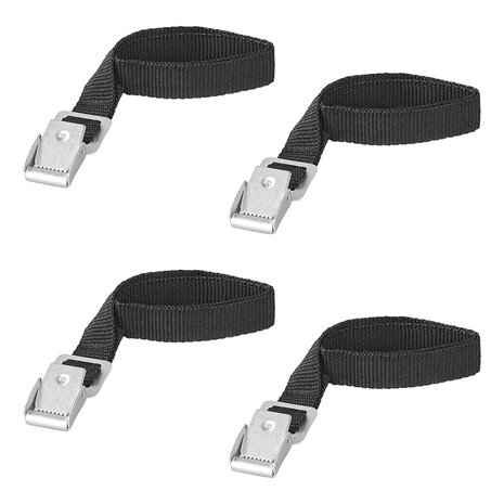 Correas de amarre con hebilla de metal de 18 mm a 40 cm (juego de 4)