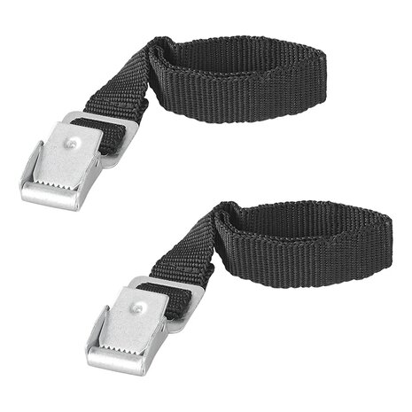 Correas de amarre con hebilla de metal de 18 mm a 30 cm (juego de 2)