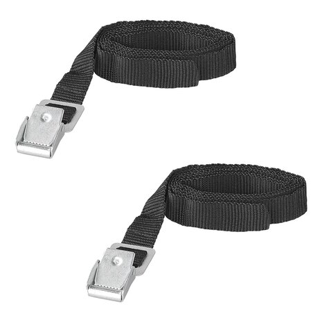 Correas de amarre con hebilla de metal de 18 mm a 100 cm (juego de 2)