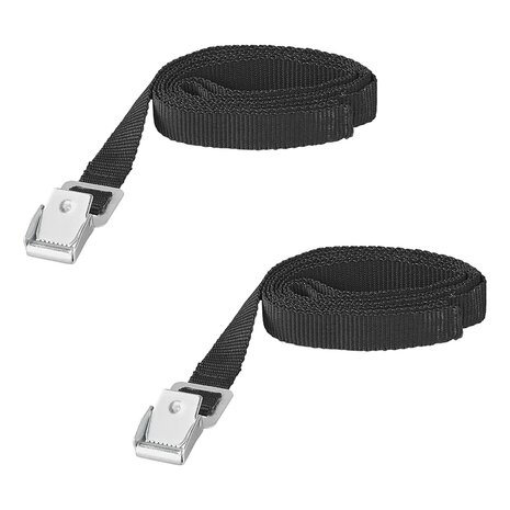 Correas de sujecion con hebilla metalica de 1 8 a 150 cm (juego de 2)