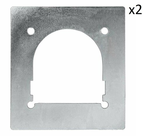 Placa de apoyo para argolla de sujecion individual x2 piezas