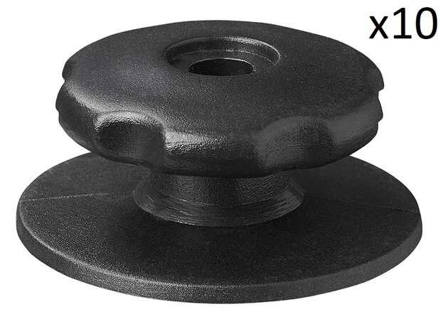 Portacordones L redondo de plastico x10 Stuks