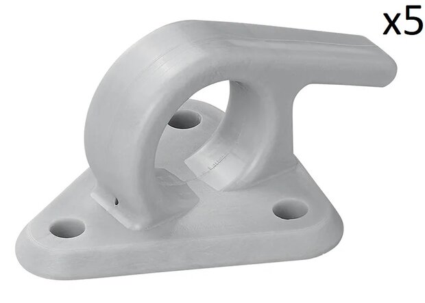 Gancho de cuerda de plastico con ojo 48x45mm x5 stuks