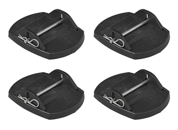 Pies estabilizadores con pasador metalico - juego de 4 piezas