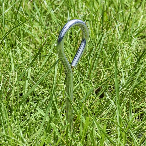 Estaca de tienda de aluminio de 19 cm con ojot x10 stuks