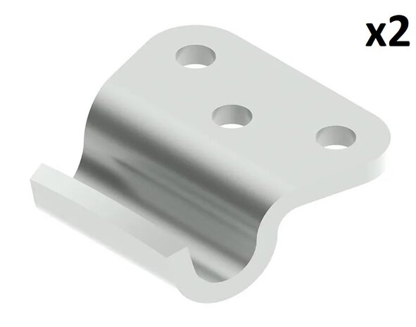Contraparte para cerradura de tension x2 stuks