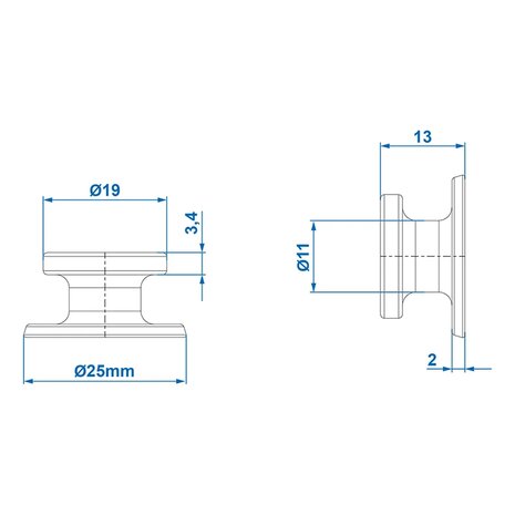 Soporte de cable redondo de plastico x10 piezas