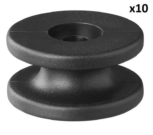 Garfio para cuerda redondo de diametro 30 x 15 mm x10 piezas