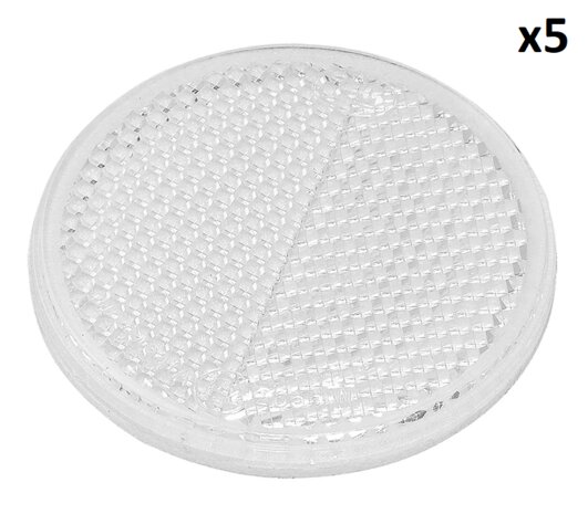 Reflector blanco autoadhesivo de 60 mm x5 piezas