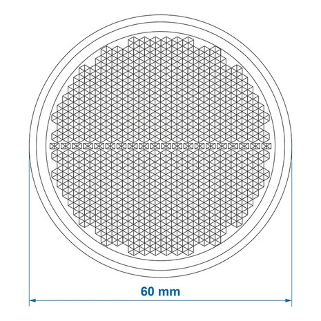 Reflector blanco autoadhesivo de 60 mm x5 piezas