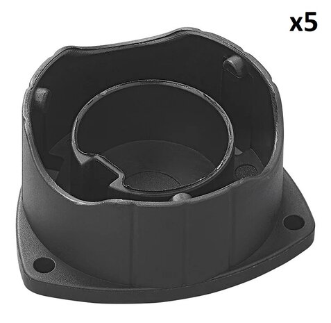 Soporte de plastico para clavija de 13 polos x5 piezas