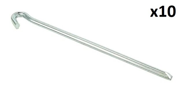 Clavija de roca de metal triangular de 23 cm x10 piezas