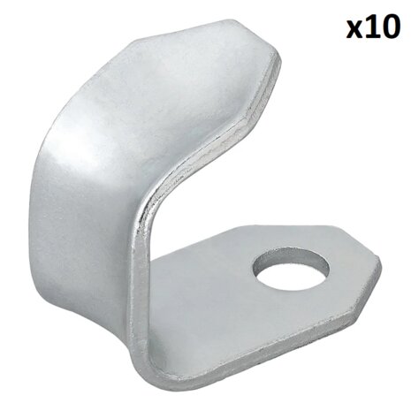 Gancho atornillable de metal 37 x 25 x 3 mm x5 unidades