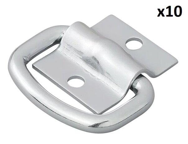 Anilla de amarre de dos piezas 42 x 36 mm x10 unidades