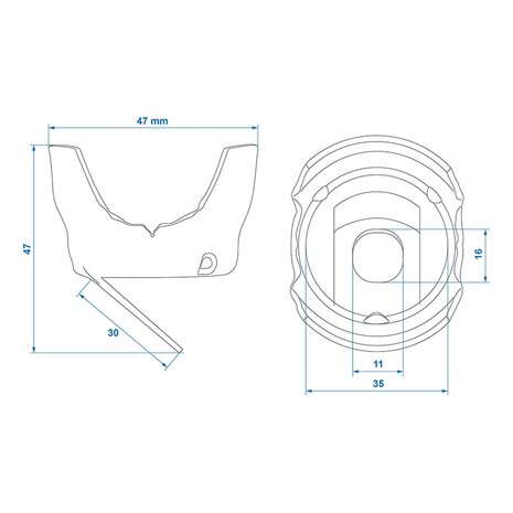 Soporte para enchufe x10 unidades