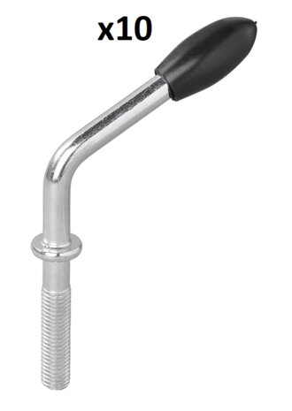 Husillo para abrazadera de rueda jockey 48 mm x10 unidades