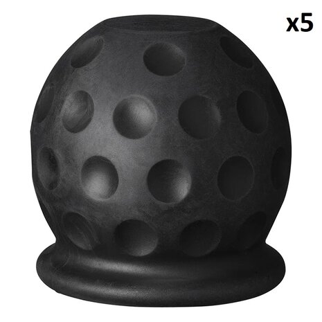 Tapa de barra de remolque Pelota de golf negra x5 piezas