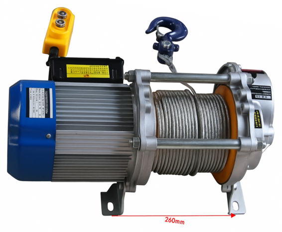 Grua de construccion 500kg 25m electrica 230V Rotacion de 360°
