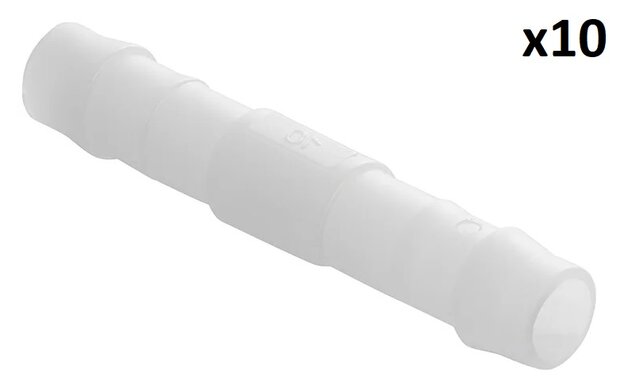 Racor recto para manguera 10 mm x10 unidades