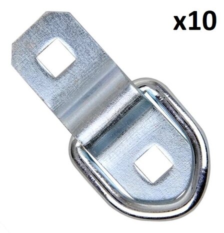 Argolla de amarre 2 piezas 6 mm x10 unidades