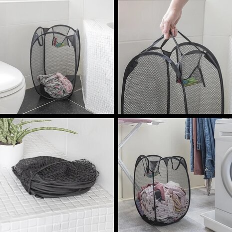 Bolsa de lavanderia plegable 34 x 34 x 57 cm