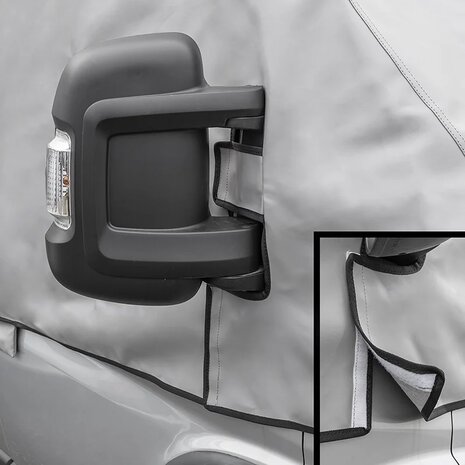Cubierta de ventana gris para Fiat Ducato X250 desde 06-2006 hasta 2014