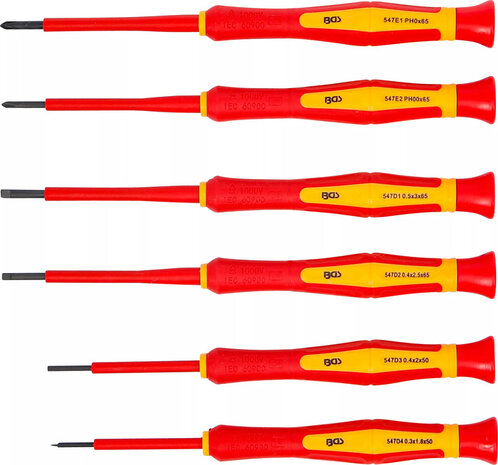 Juego de destornilladores de precision VDE 6 piezas