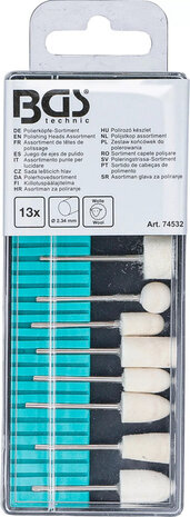 Juego de ejes de pulido 13 piezas