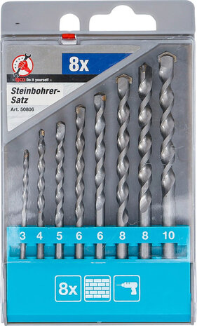 Juego de brocas para piedra 3 - 10 mm 8 piezas