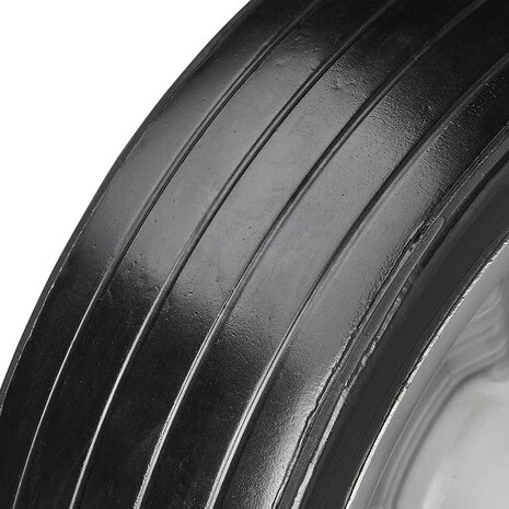 Neumatico para rueda jockey con llanta metalica grande y neumatico de goma 220 x 65 mm, 300 kg